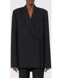 Sportmax - Double-Breasted Wool Blazer With Relaxed Fit - Lyst