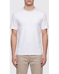 Eleventy - Basic Design Short-Sleeve Cotton Crew-Neck T-Shirt - Lyst