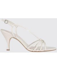 Aeyde - Solange Patent Leather Slingback Stiletto Sandals - Lyst