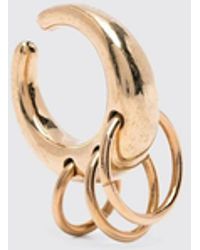 Panconesi - Set Of 2 Chromed Brass Ear Cuffs - Lyst