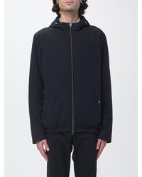 Herno - Padded Nylon Windbreaker Jacket With Hood And Elasticated Hem - Lyst