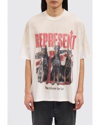 Represent - Printed Cotton T-Shirt - Lyst