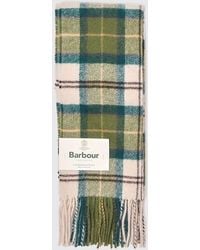 Barbour - 100% Lambswool Scarf With Classic Tartan Pattern And Fringes - Lyst