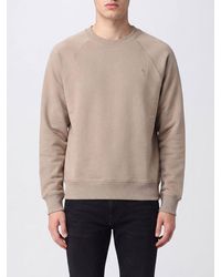 Ami Paris - Sudadera De Cuello Redondo De Algodón Con Hombros Caídos - Lyst