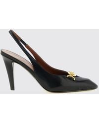 Versace - Lambskin Slingback Pumps With Stiletto Heel And Medusa Logo - Lyst