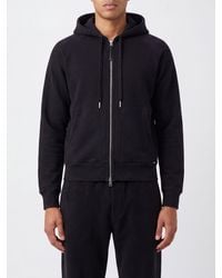 Tom Ford - Cotton Hoodie With Drawstring And Zip Closure - Lyst
