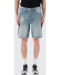 DIESEL - Cotton Denim Shorts - Lyst