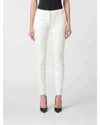 Philipp Plein - Mid-Rise Skinny Stretch Cady Trousers With Hexagon Logo - Lyst