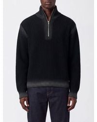 Camper - Ribbed Wool Blend Half-Zip High Neck Jumper - Lyst