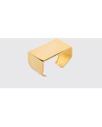 FEDERICA TOSI - Lily Rectangular Design Brass Cuff Bracelet - Lyst