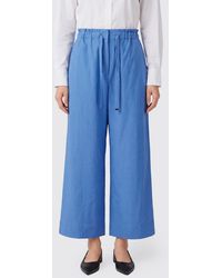 Max Mara - Wide Linen Trousers - Lyst