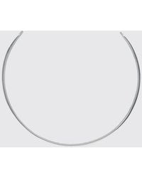 MM6 by Maison Margiela - Metal Rigid Necklace - Lyst