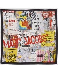 Marc Jacobs - Seidenschal Mit Durchgehendem Grafik-Logo-Print - Lyst