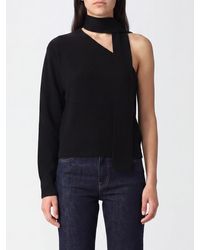 FEDERICA TOSI - Asymmetrical One-Shoulder Wool And Cashmere Top With Scarf Neck - Lyst