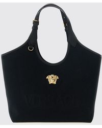 Versace - La Medusa Cotton Canvas Tote Bag - Lyst