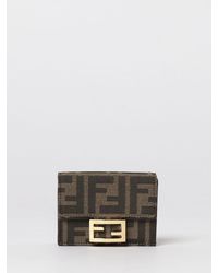 Fendi - Micro Trifold Baguette Geldbörse - Lyst