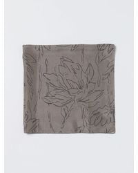 Brunello Cucinelli - Foulard Magnolia in seta stampata - Lyst