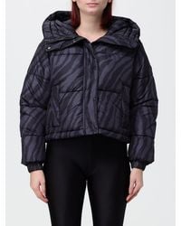 Save The Duck - Animal Print Puffer Jacket With Sailor Collar - Lyst