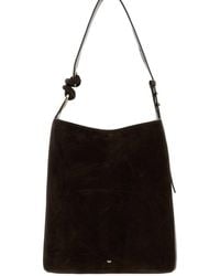 Anya Hindmarch - Ringo Suede Shoulder Bag With Adjustable Handle - Lyst