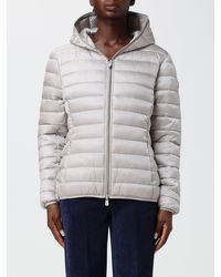 Save The Duck - Short Nylon Puffer Jacket With Hood And Thermoplume Padding - Lyst