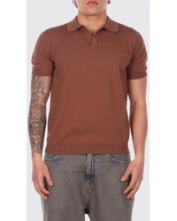 Tagliatore - Cotton Knit Polo Shirt - Lyst