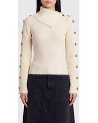 Elisabetta Franchi - Slim Fit Viscose Jersey Turtleneck Jumper - Lyst