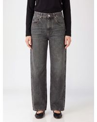 Brunello Cucinelli - Mid-Rise Wide-Leg Cotton Denim Jeans With Monili Detail - Lyst
