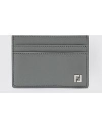 Fendi - Portacarte Di Credito Squared Ff - Lyst