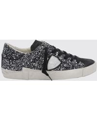 Philippe Model - Zweifarbige Prsx Low-Top-Sneakers Aus Kalbsleder Mit Wappen - Lyst