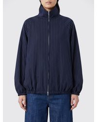 Frankie Shop - Striped Polyester Bomber Jacket - Lyst