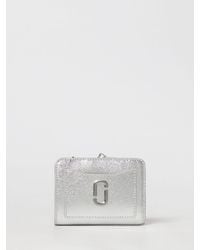 Marc Jacobs - The Metallic Utility Snapshot Laminated Saffiano Leather Wallet - Lyst