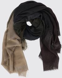 Faliero Sarti - Cashmere Blend Scarf With Abstract Pattern And Fringed Hem - Lyst