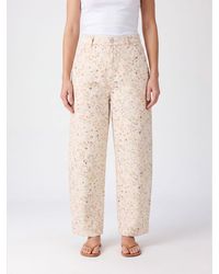 Tela - High-Waisted Floral Print Wide-Leg Trousers - Lyst