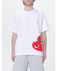 COMME DES GARÇONS PLAY - Comme Des Gar&Ccedil	Ons Play Printed Cotton T-Shirt - Lyst