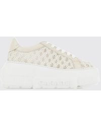 Casadei - Nexus Cicladi Leather Platform Sneakers With Woven Design - Lyst