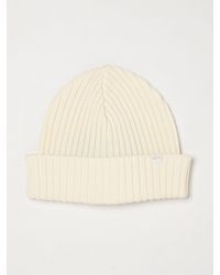 Paul & Shark - Paul &Amp Shark Solid Color Pure Wool Beanie Hat - Lyst