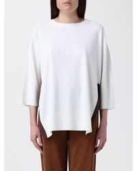 Kangra - Two-Tone Viscose Blend Top - Lyst