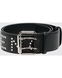Givenchy - Smooth Calf Leather Belt With Studded Logo - Lyst