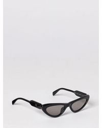 Miu Miu - Triangular Frame Acetate Sunglasses With Contrast Logo - Lyst