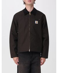 Carhartt - Detroit Organic Cotton Shirt Jacket With Velvet Collar - Lyst