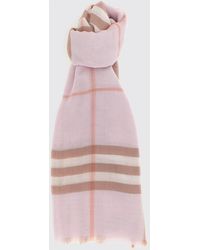 Burberry - Wool Check Pattern Scarf - Lyst