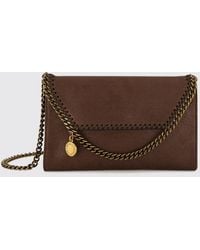 Stella McCartney - Falabella Wallet On Chain Mini Bag With Chain Trim - Lyst
