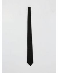 Emporio Armani - Silk Tie With Jacquard Monogram - Lyst