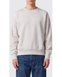 Golden Goose - Crewneck Cotton Sweatshirt With Rhinestone Back Logo - Lyst