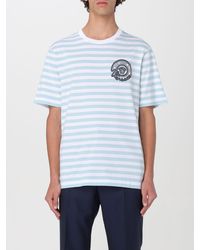 Versace - T-shirt in cotone a righe - Lyst