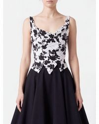 Vivienne Westwood - Sunday Cotton Bustier Top With Floral Print And Draping - Lyst