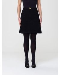 Valentino - Virgin Wool Blend Bouclé Mini Skirt - Lyst