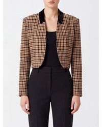 Twinset - Cropped Houndstooth Jacket - Lyst