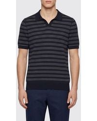 BOSS - Cotton Knit Polo Shirt - Lyst