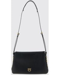 Pinko - One, Two, Three Bag Calfskin Leather Crossbody Bag - Lyst